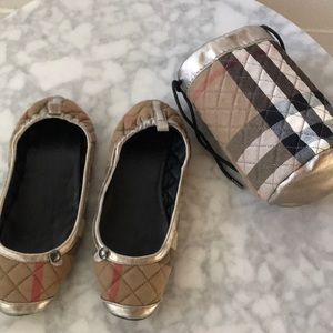 Burberry ballet slippers with bag size med (5-6)